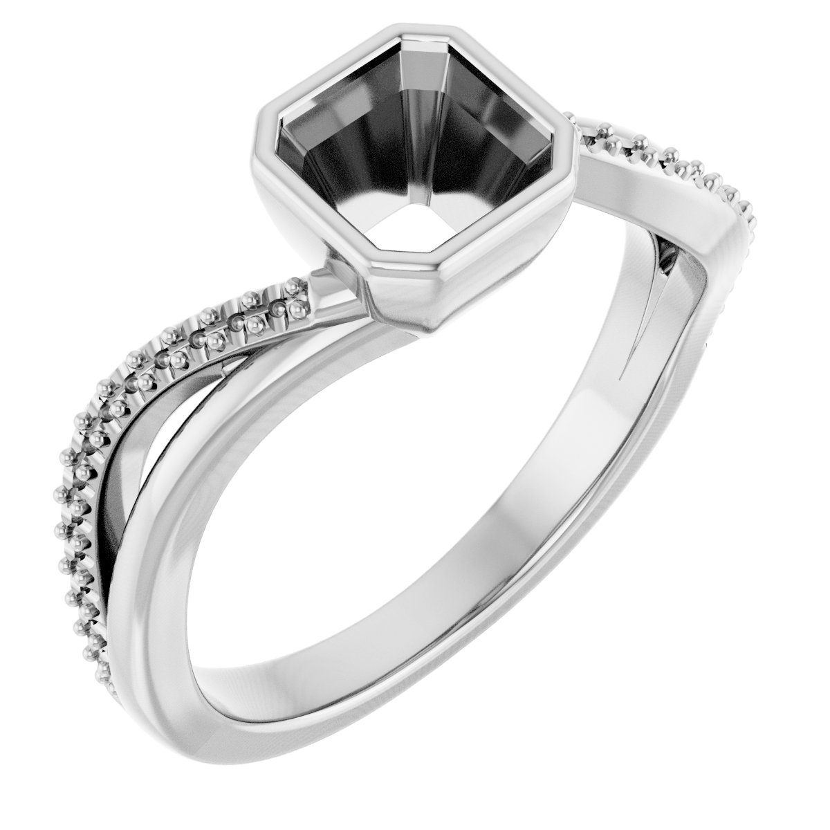 Bezel-Set Engagement Ring