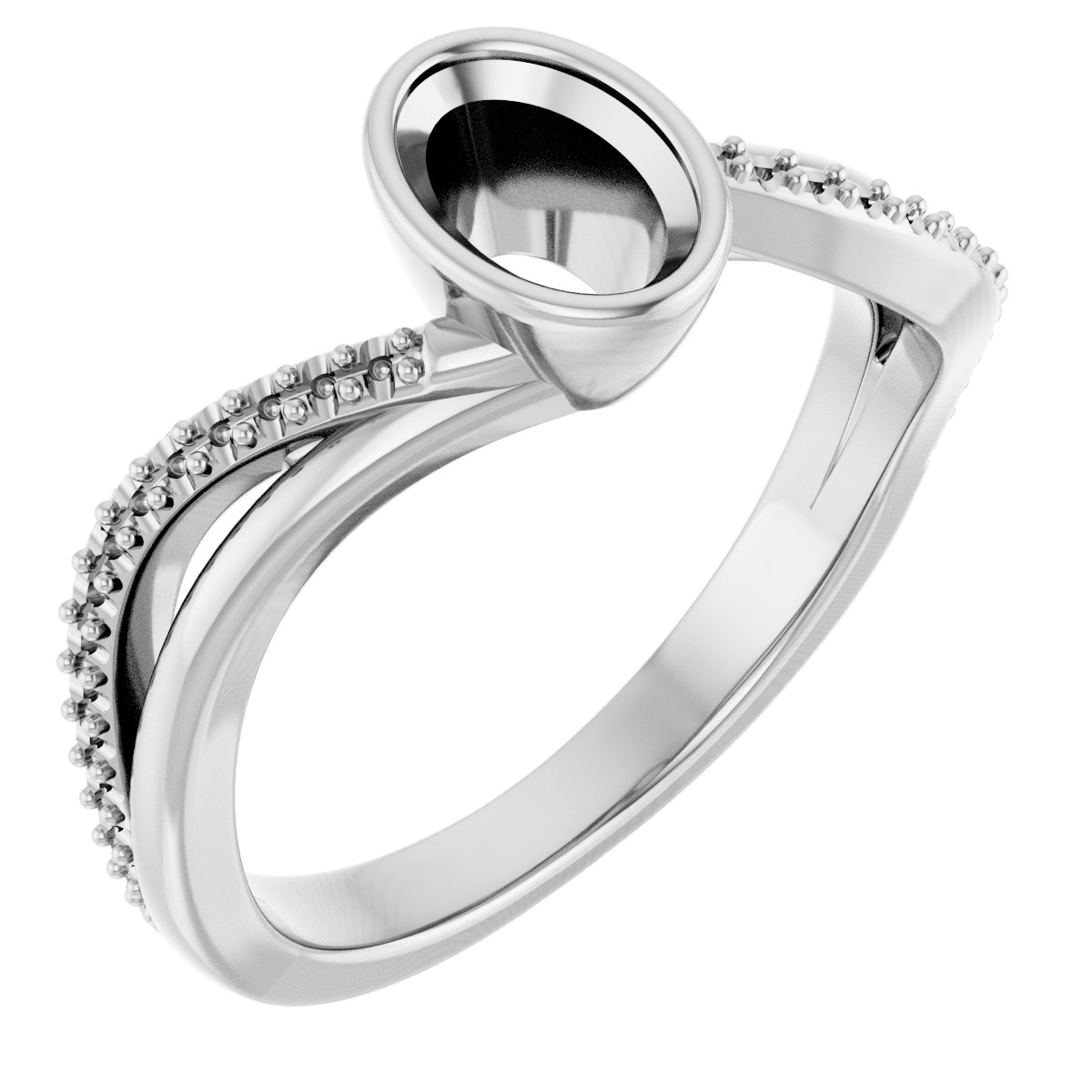 Bezel-Set Engagement Ring