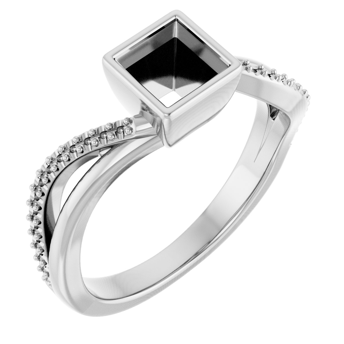 Bezel-Set Engagement Ring