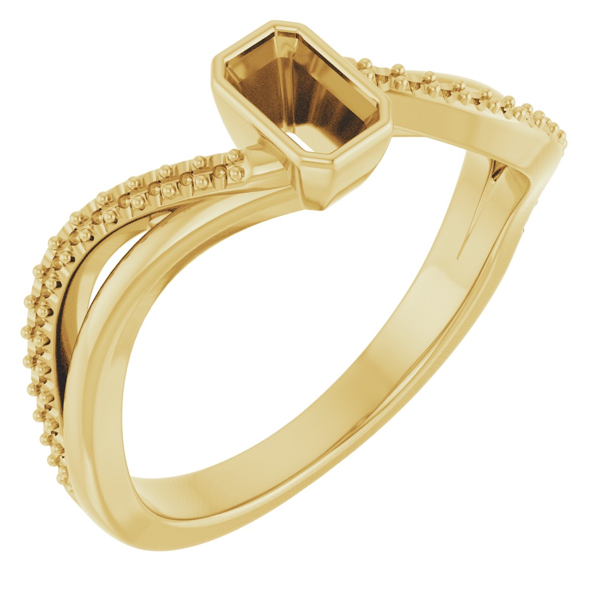 Bezel-Set Engagement Ring