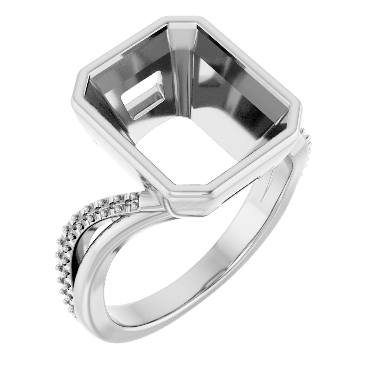 Bezel-Set Engagement Ring