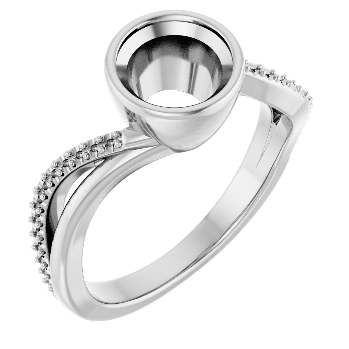Bezel-Set Engagement Ring
