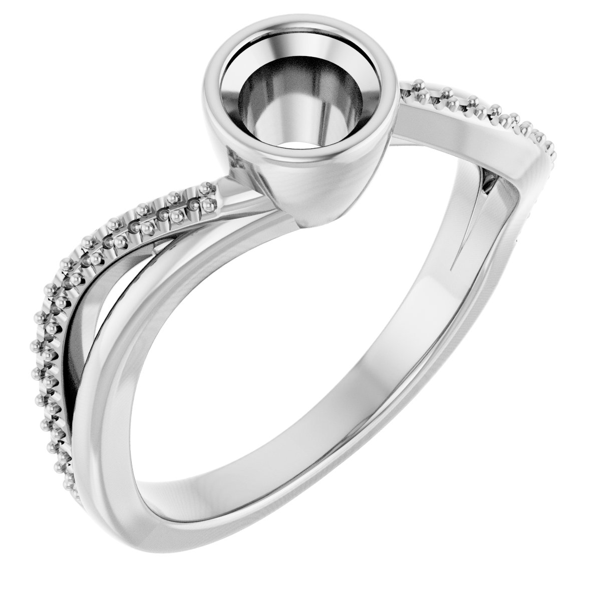 Bezel-Set Engagement Ring