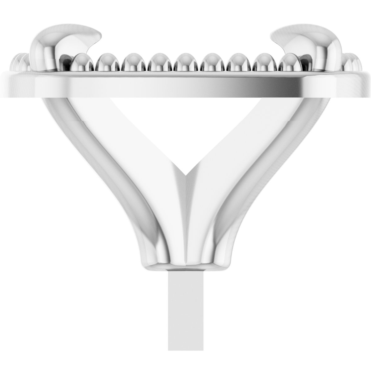 4-Prong Claw Milgrain Peg Setting