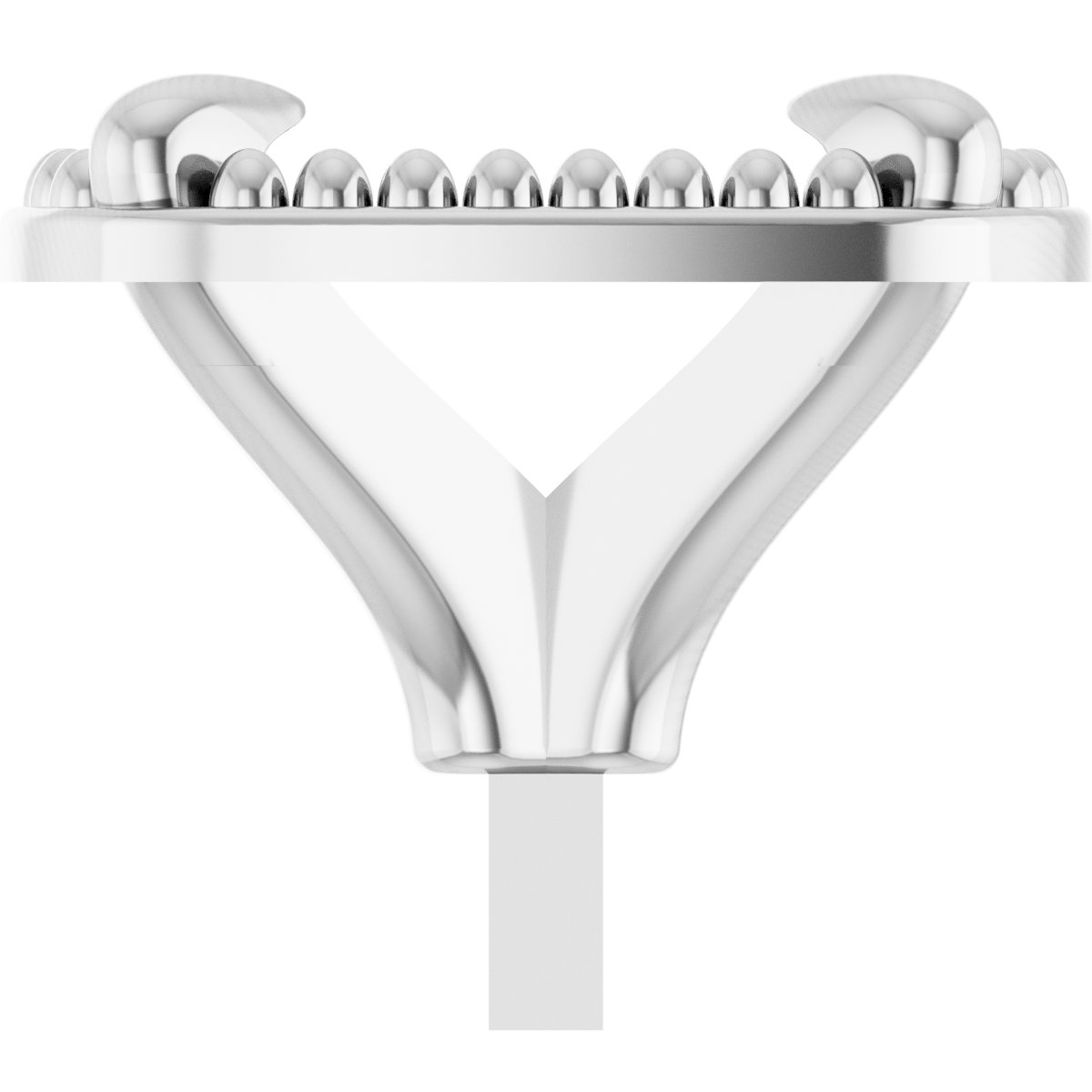 4-Prong Claw Milgrain Peg Setting