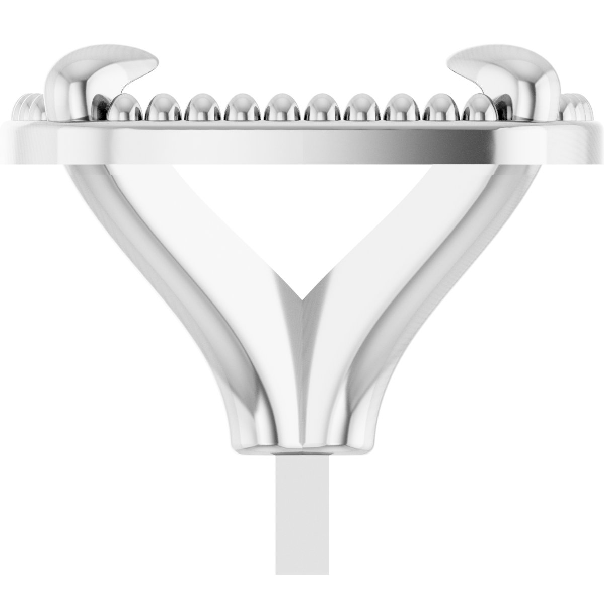 4-Prong Claw Milgrain Peg Setting