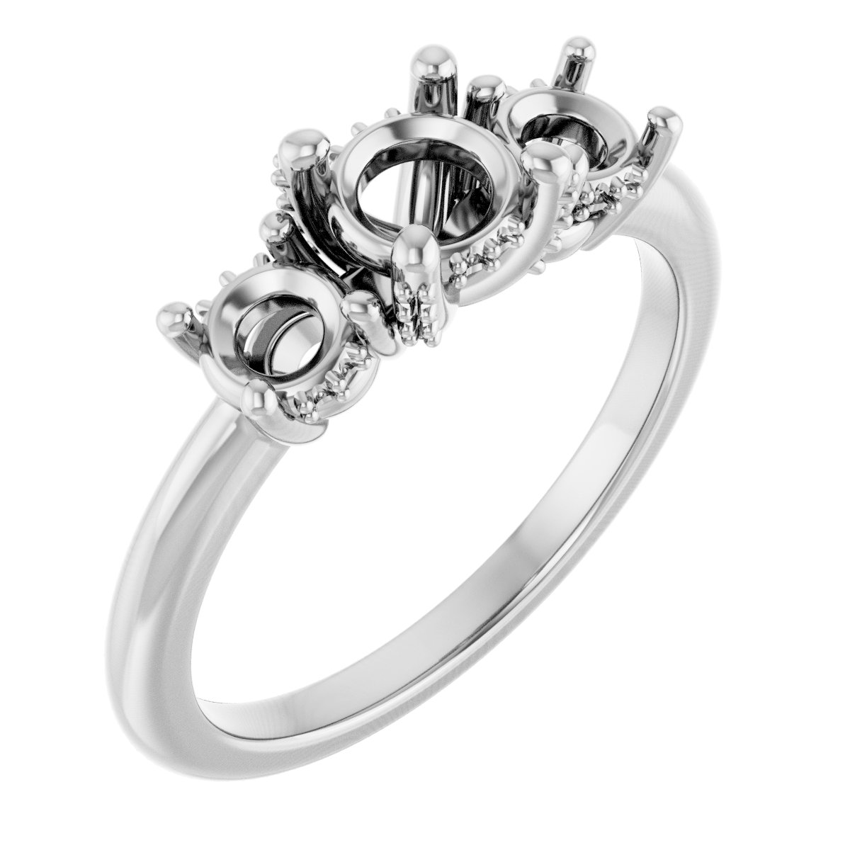 Hidden Halo-Style Engagement Ring