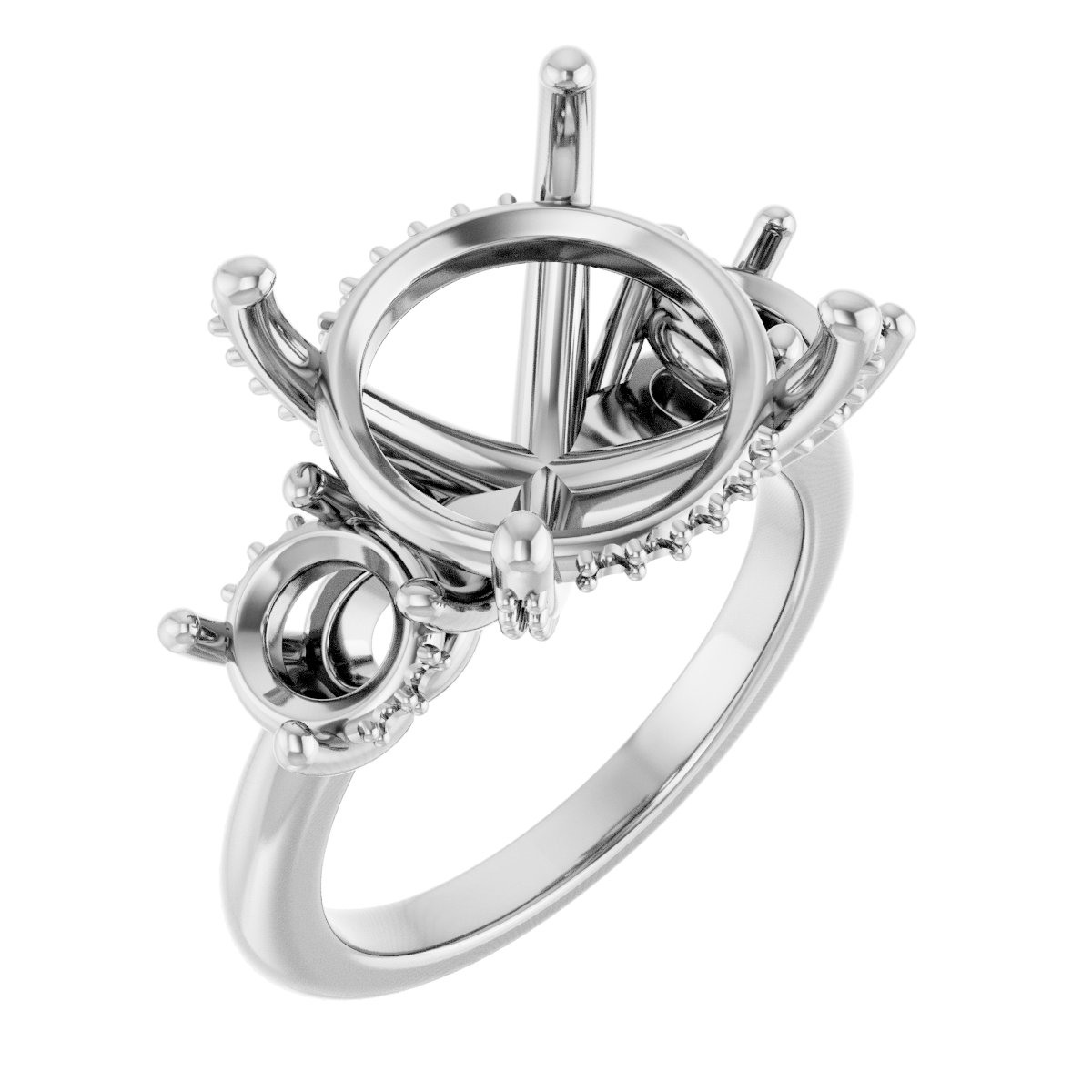 Hidden Halo-Style Engagement Ring