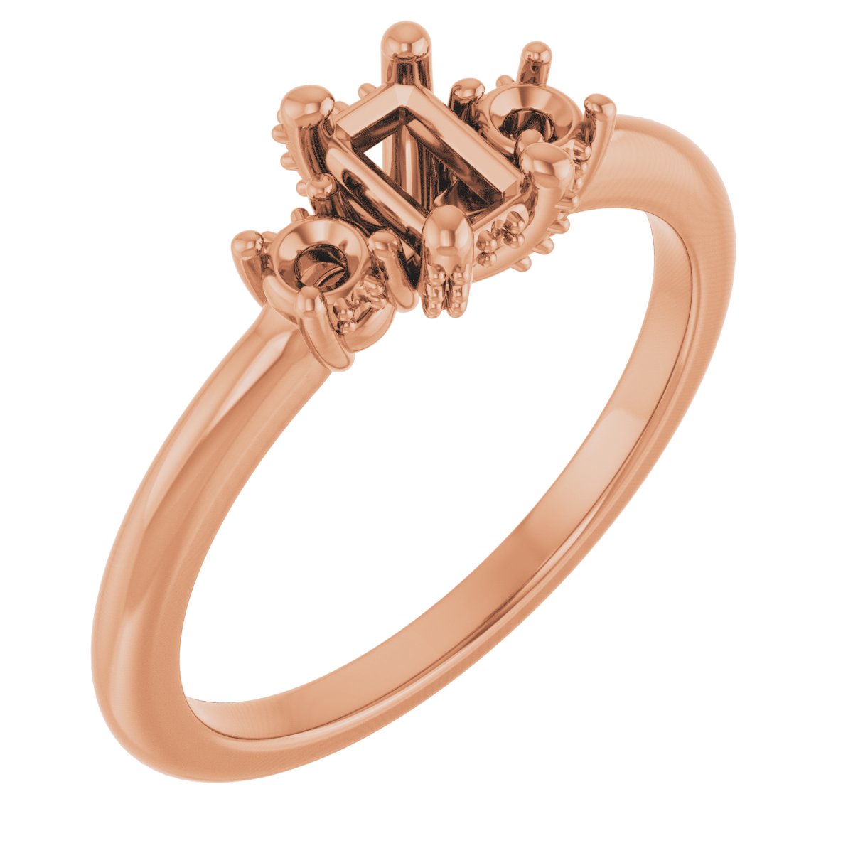 Hidden Halo-Style Engagement Ring