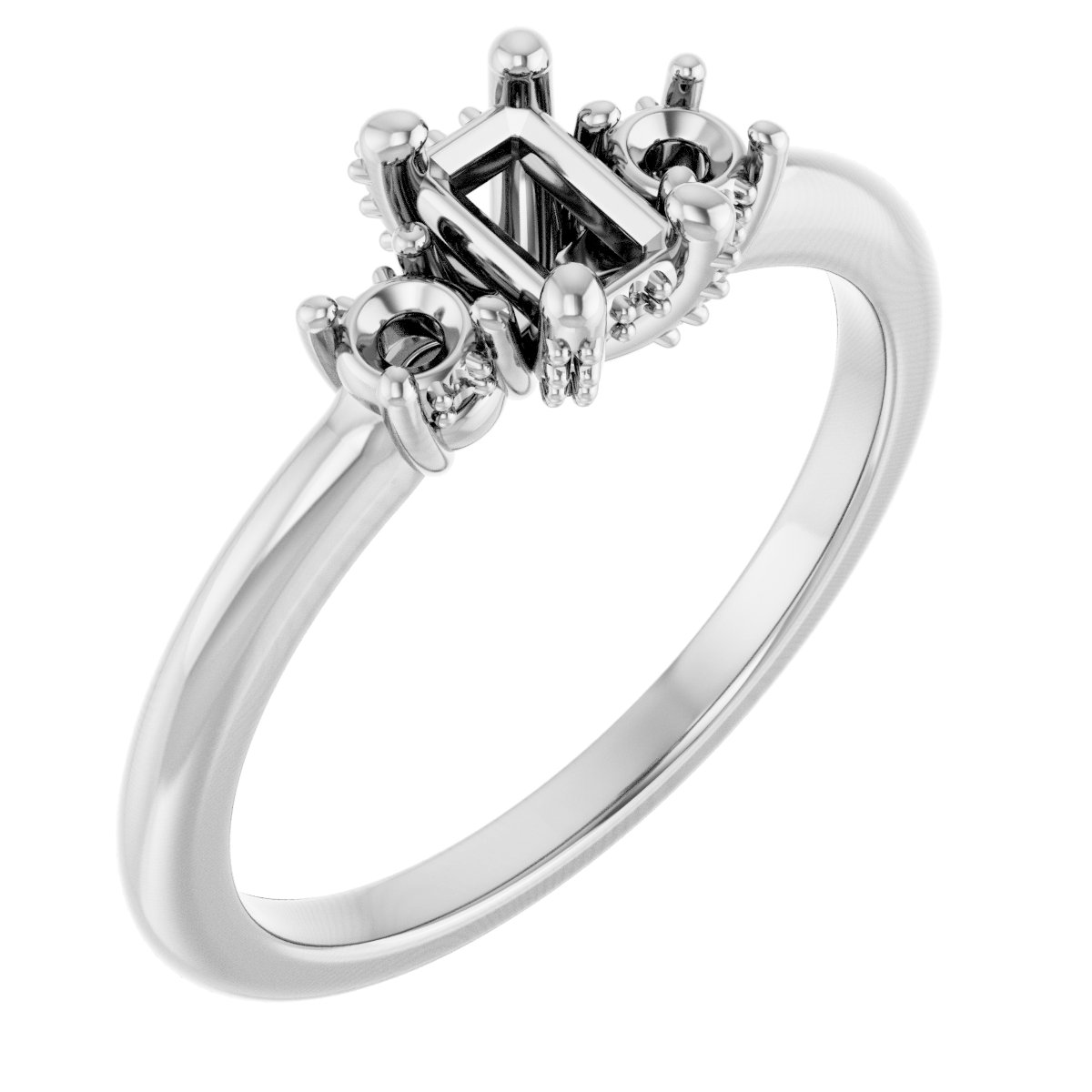 Hidden Halo-Style Engagement Ring