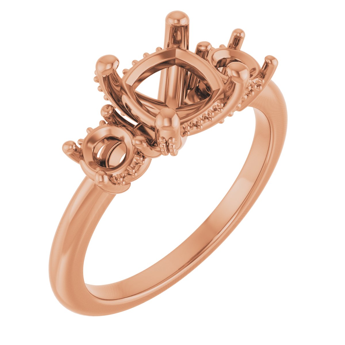 Hidden Halo-Style Engagement Ring