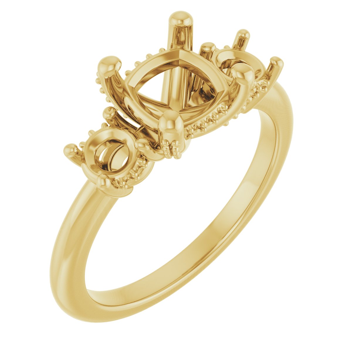 Hidden Halo-Style Engagement Ring