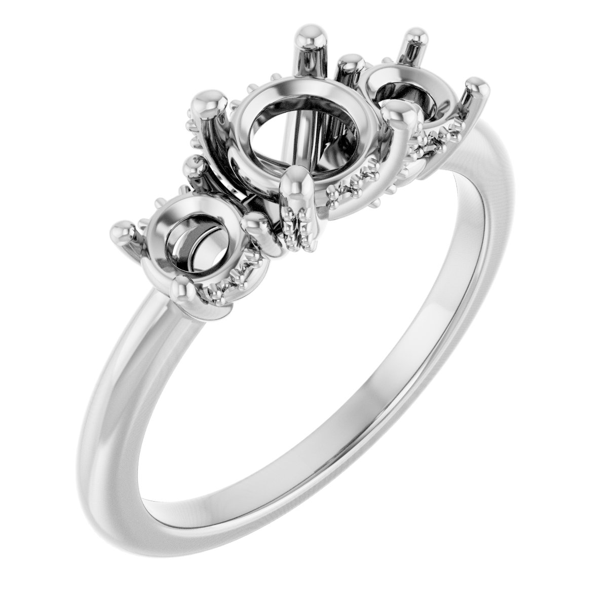 Hidden Halo-Style Engagement Ring
