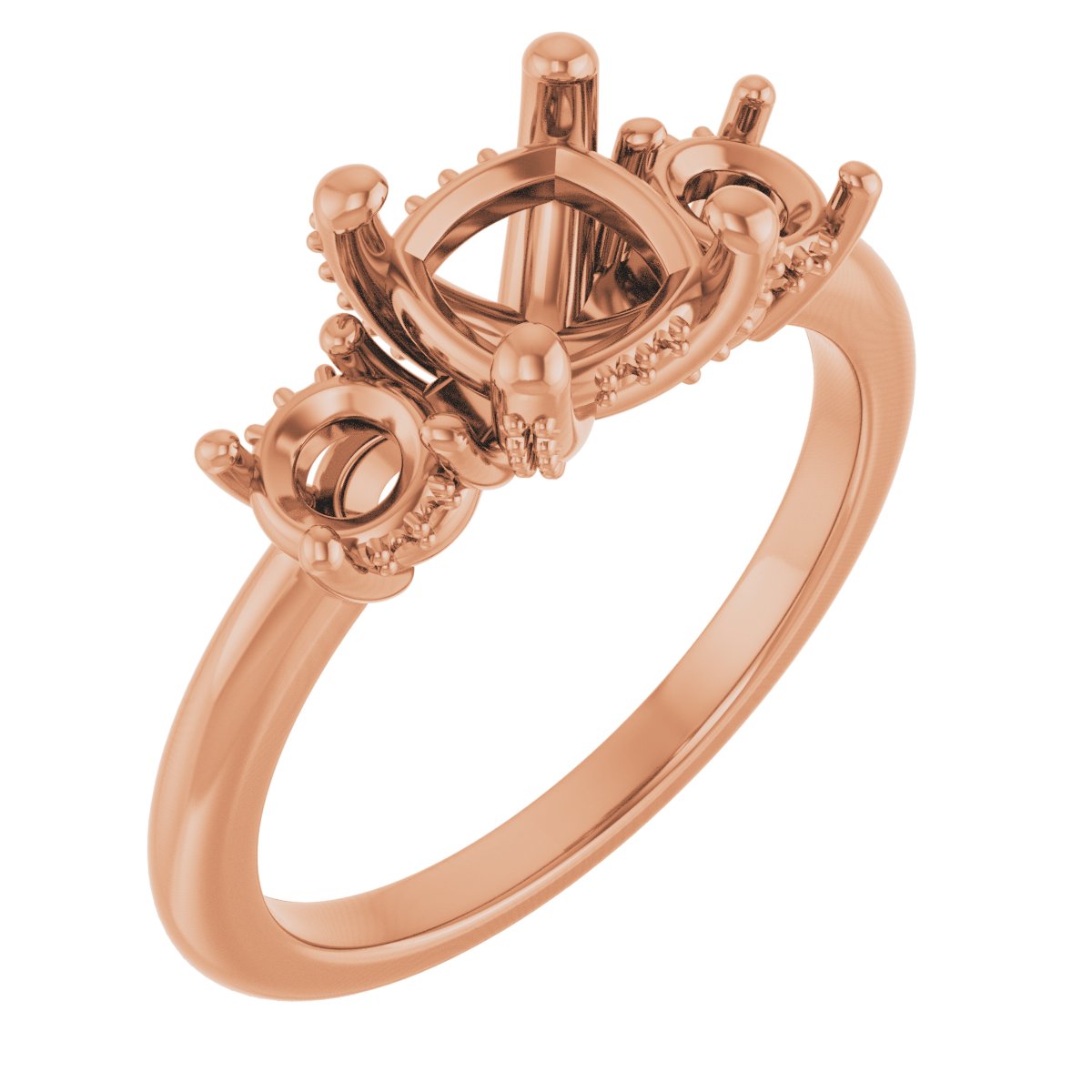 Hidden Halo-Style Engagement Ring