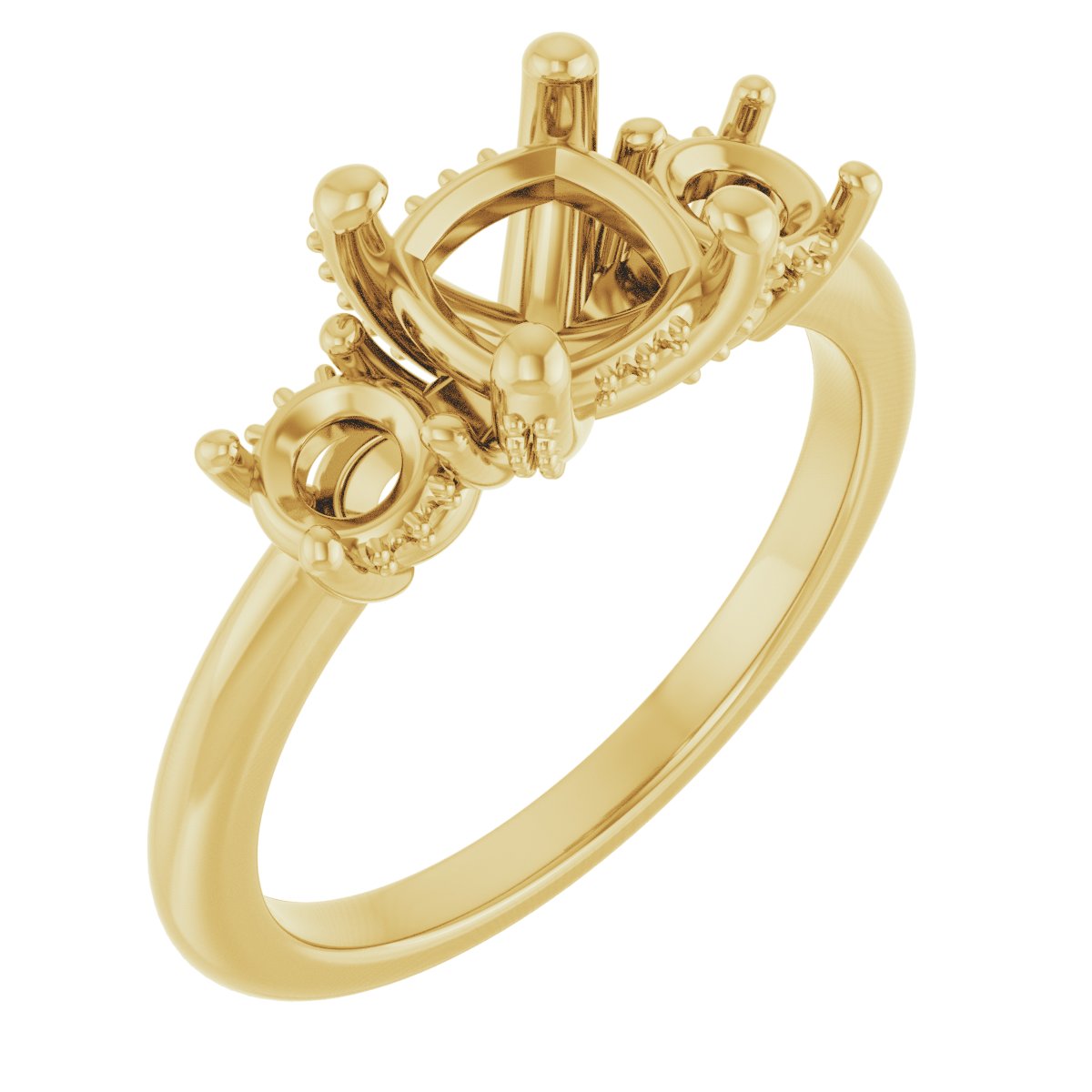 Hidden Halo-Style Engagement Ring