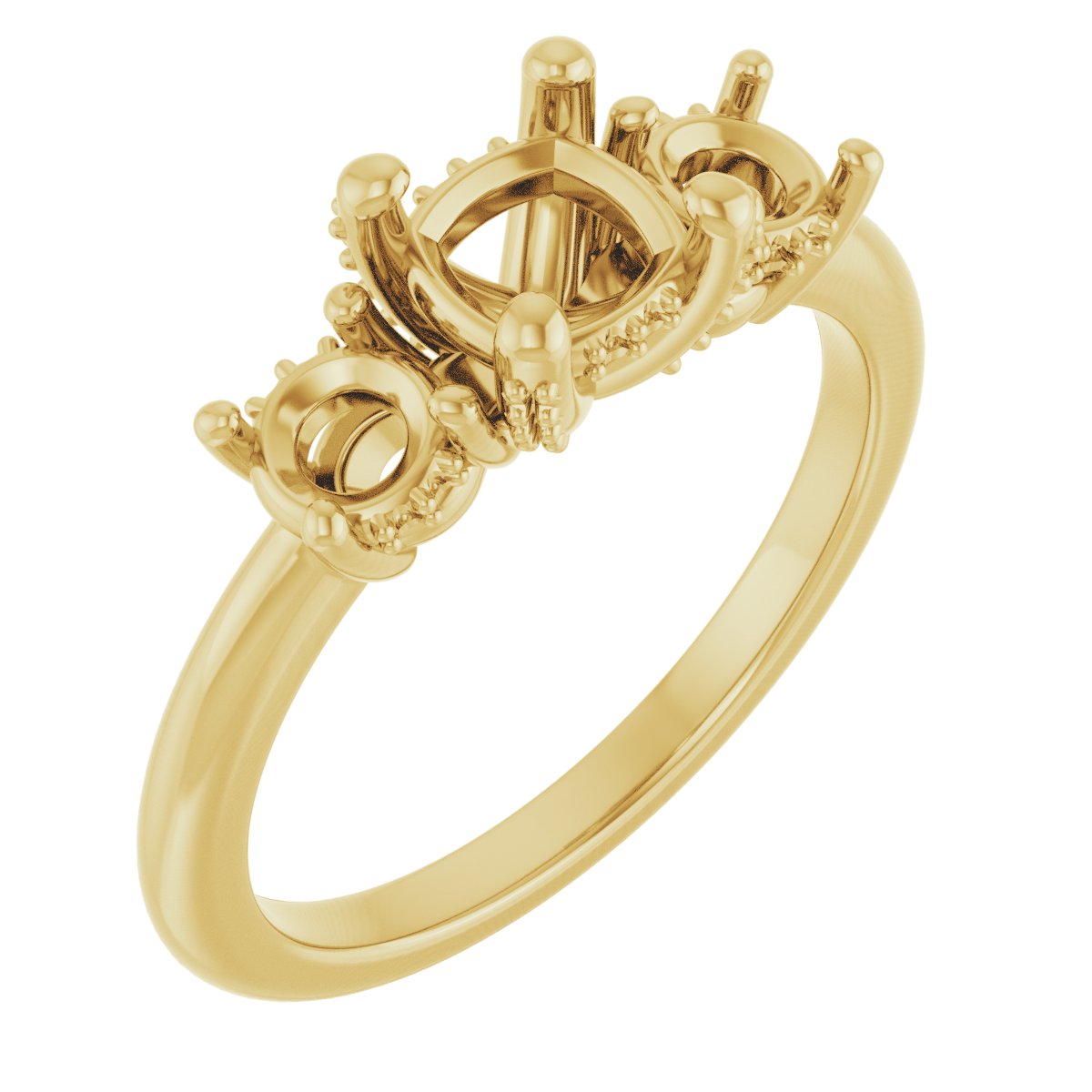 Hidden Halo-Style Engagement Ring