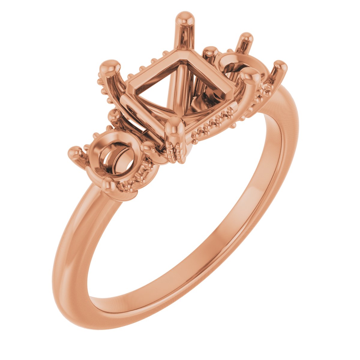 Hidden Halo-Style Engagement Ring