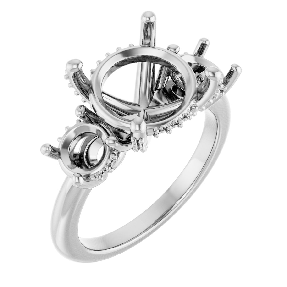 Hidden Halo-Style Engagement Ring