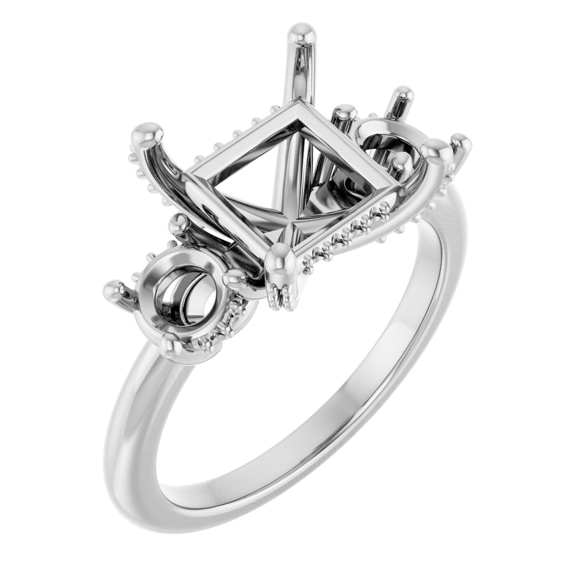 Hidden Halo-Style Engagement Ring