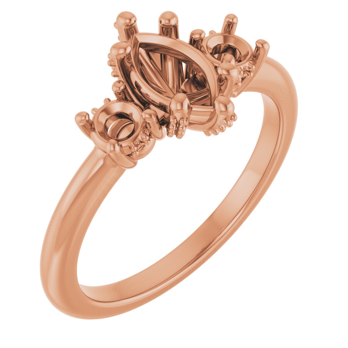 Hidden Halo-Style Engagement Ring