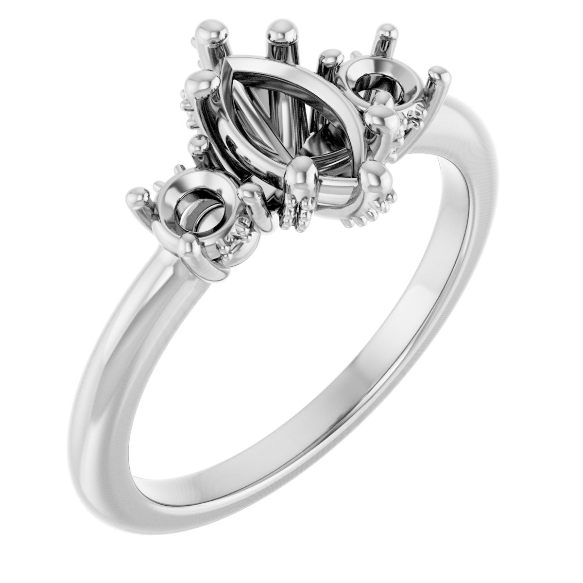 Hidden Halo-Style Engagement Ring