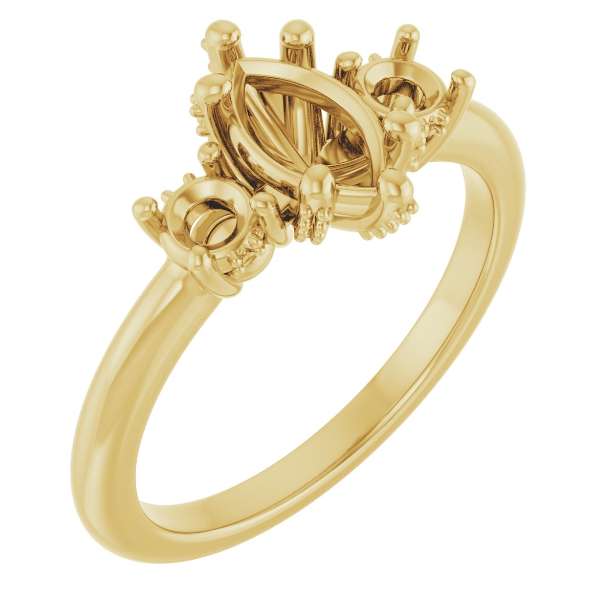 Hidden Halo-Style Engagement Ring