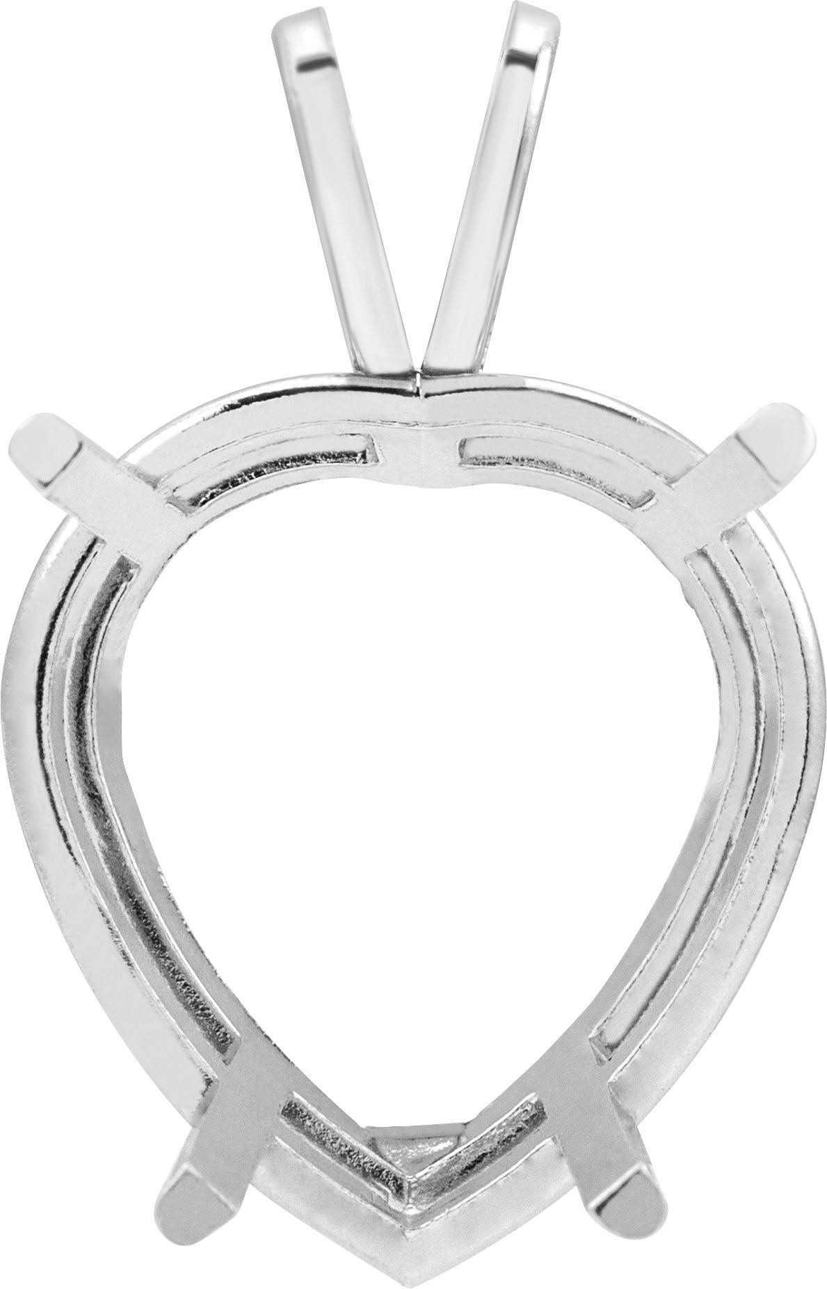 Heart 4-Prong Pendant