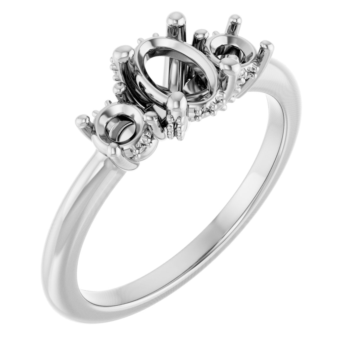 Hidden Halo-Style Engagement Ring