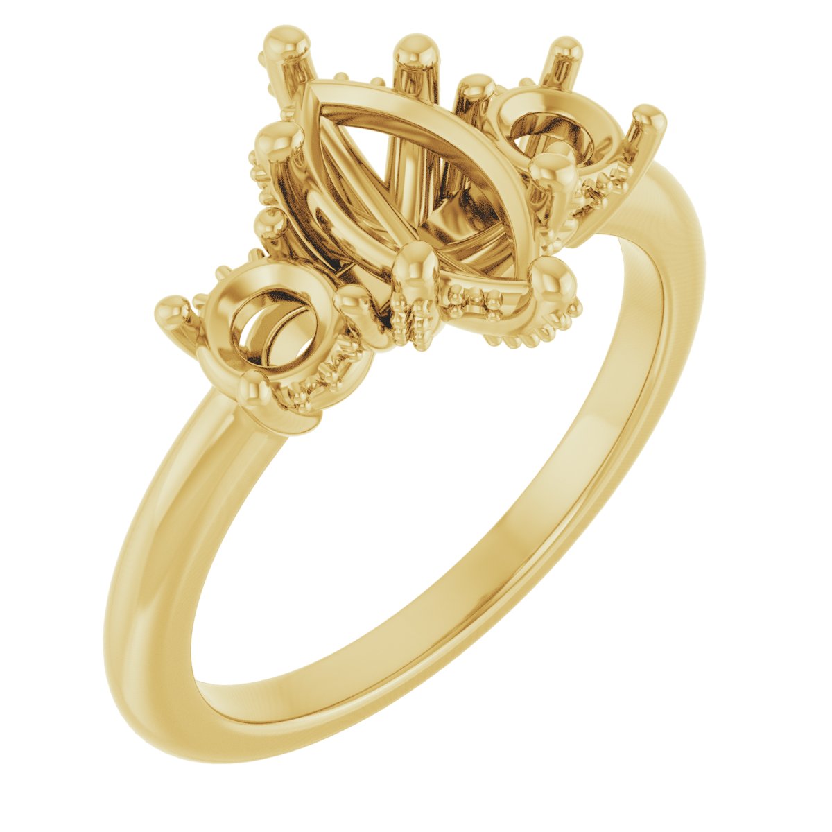 Hidden Halo-Style Engagement Ring