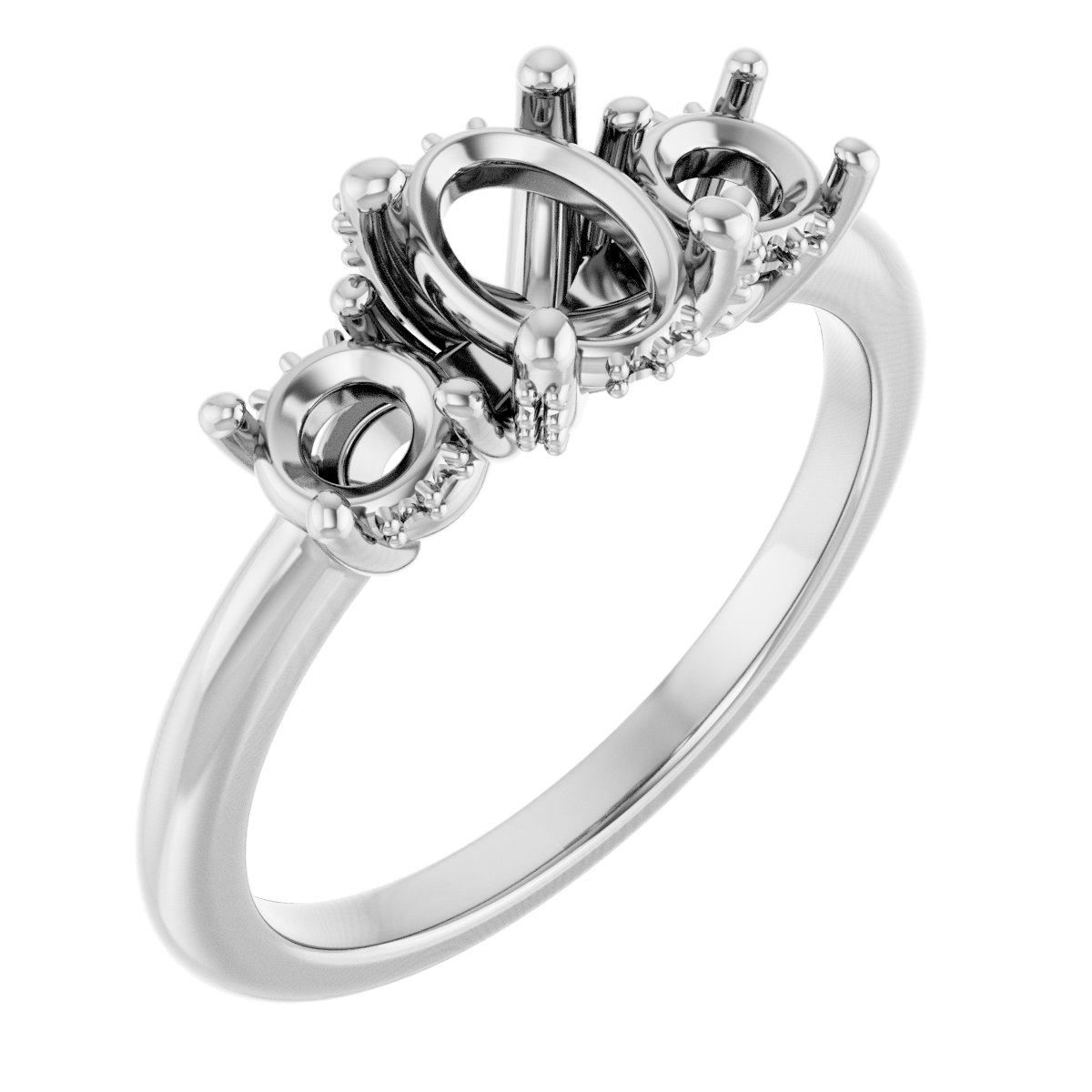 Hidden Halo-Style Engagement Ring