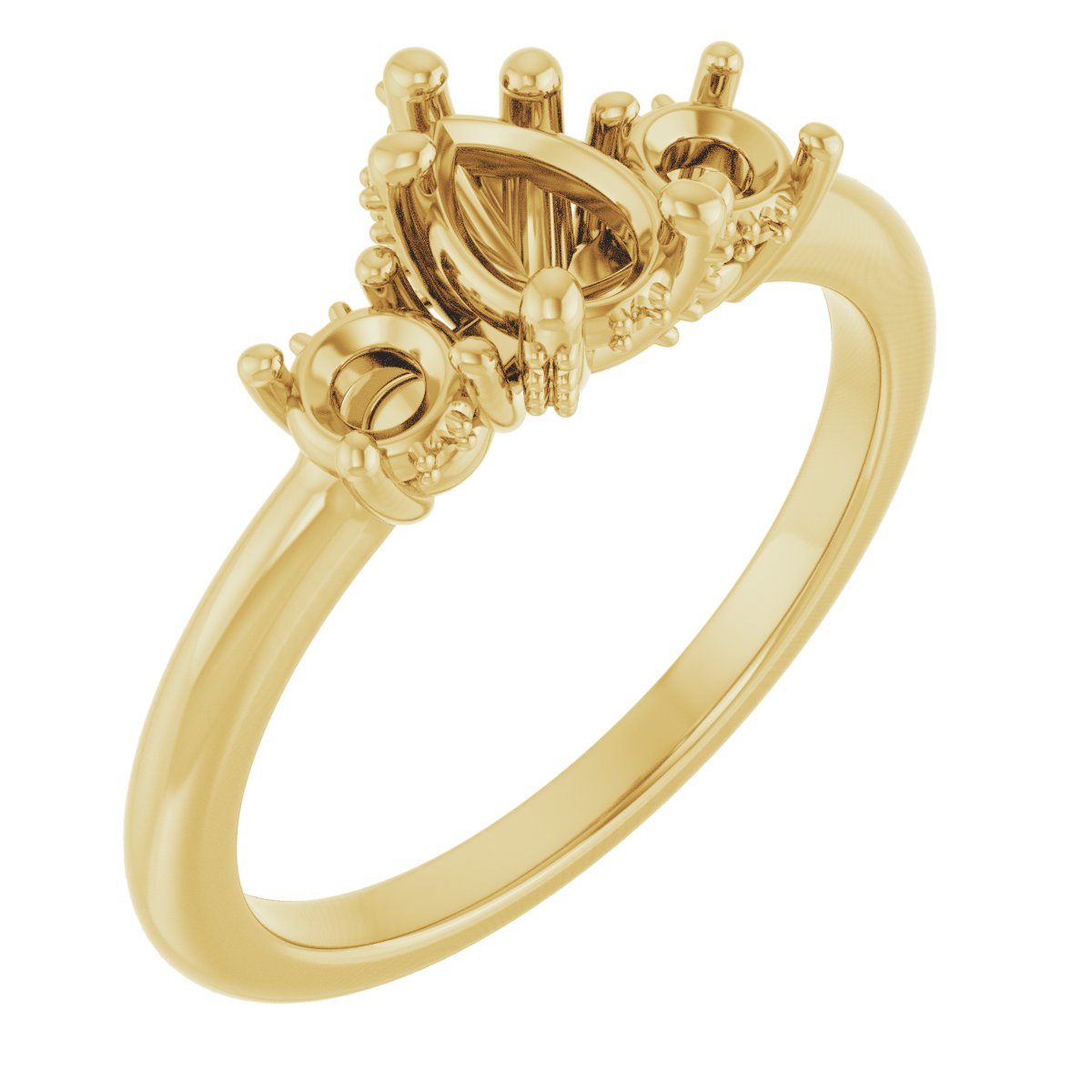 Hidden Halo-Style Engagement Ring