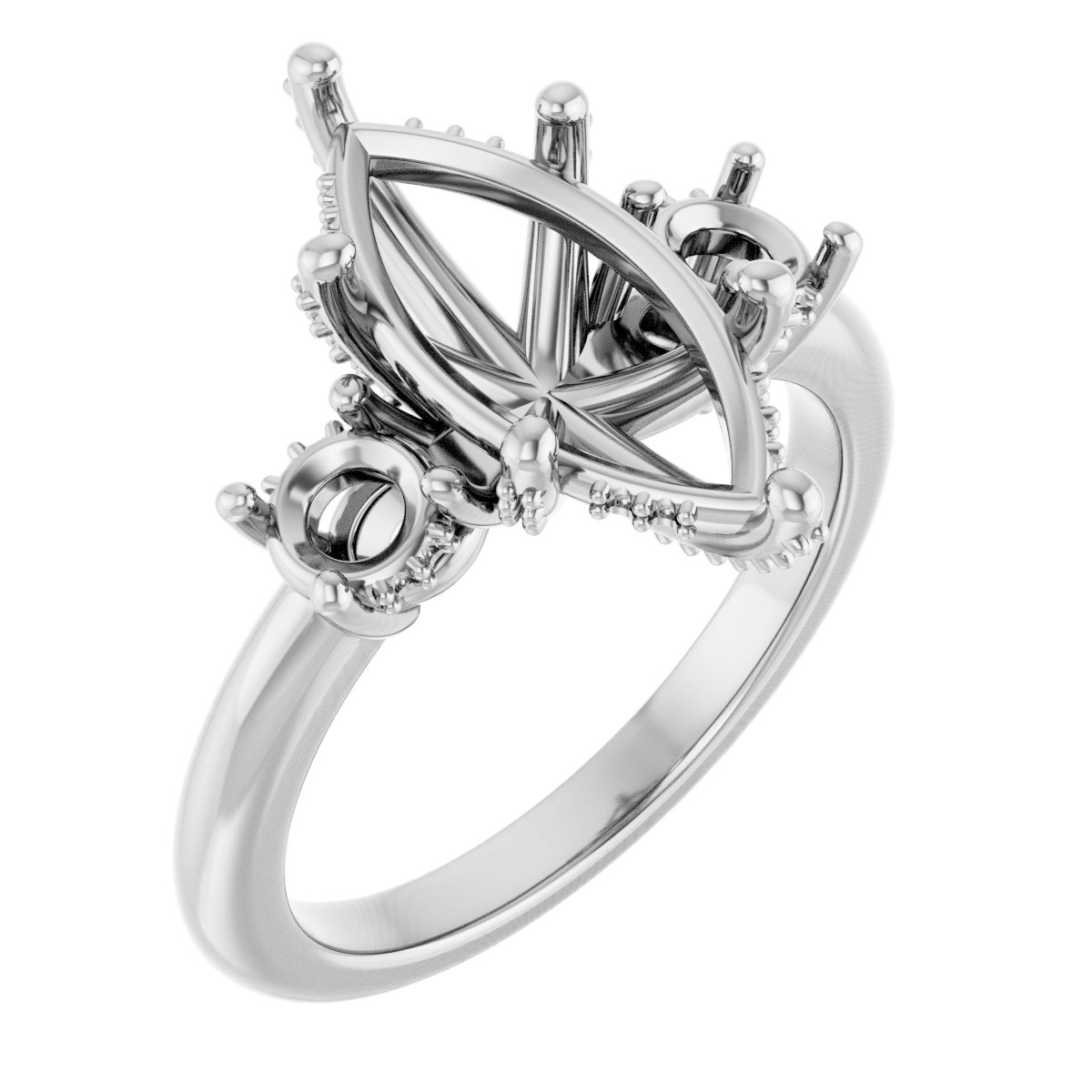 Hidden Halo-Style Engagement Ring
