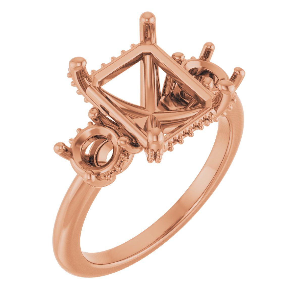 Hidden Halo-Style Engagement Ring