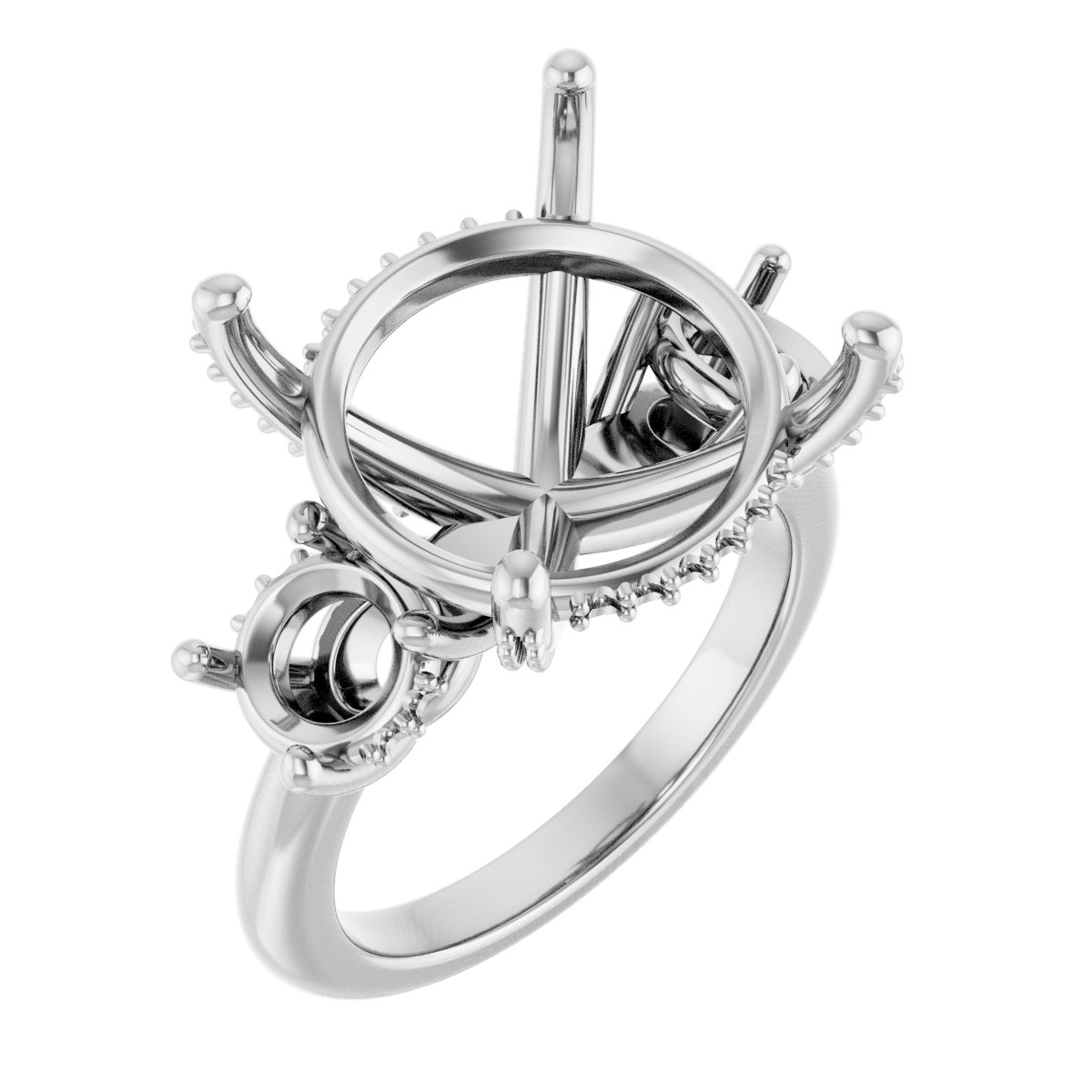 Hidden Halo-Style Engagement Ring