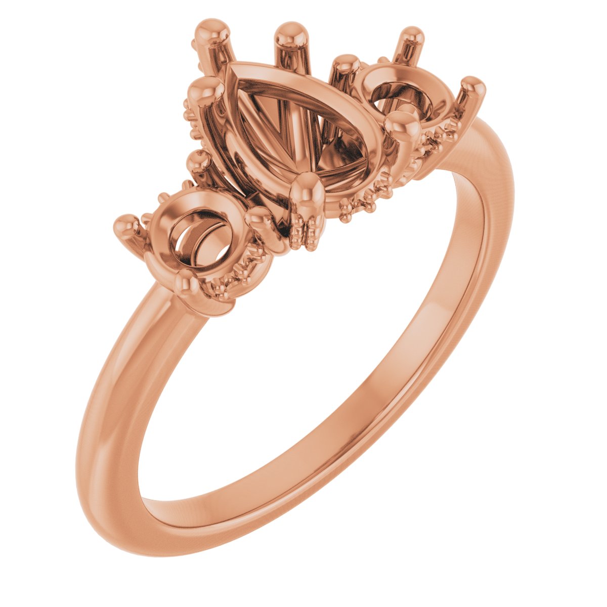 Hidden Halo-Style Engagement Ring