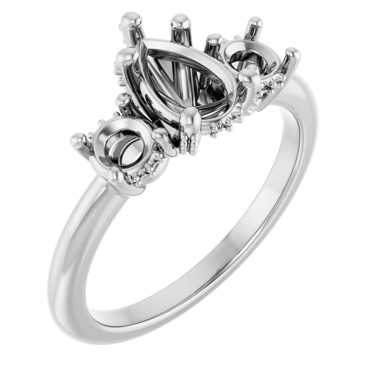 Hidden Halo-Style Engagement Ring
