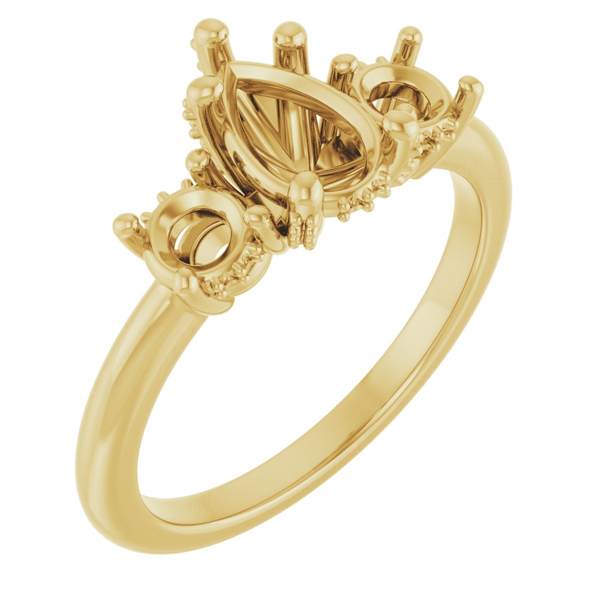 Hidden Halo-Style Engagement Ring