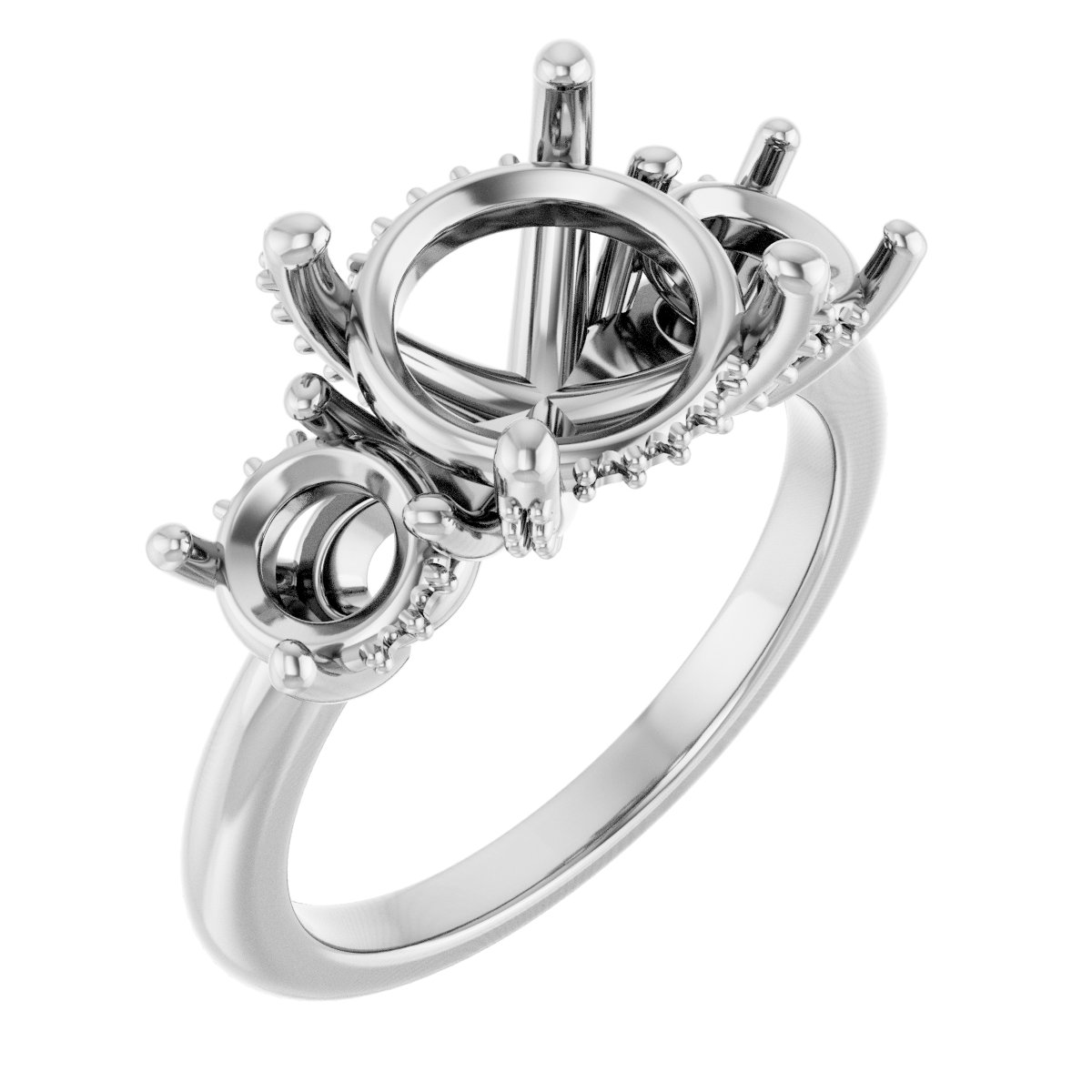 Hidden Halo-Style Engagement Ring
