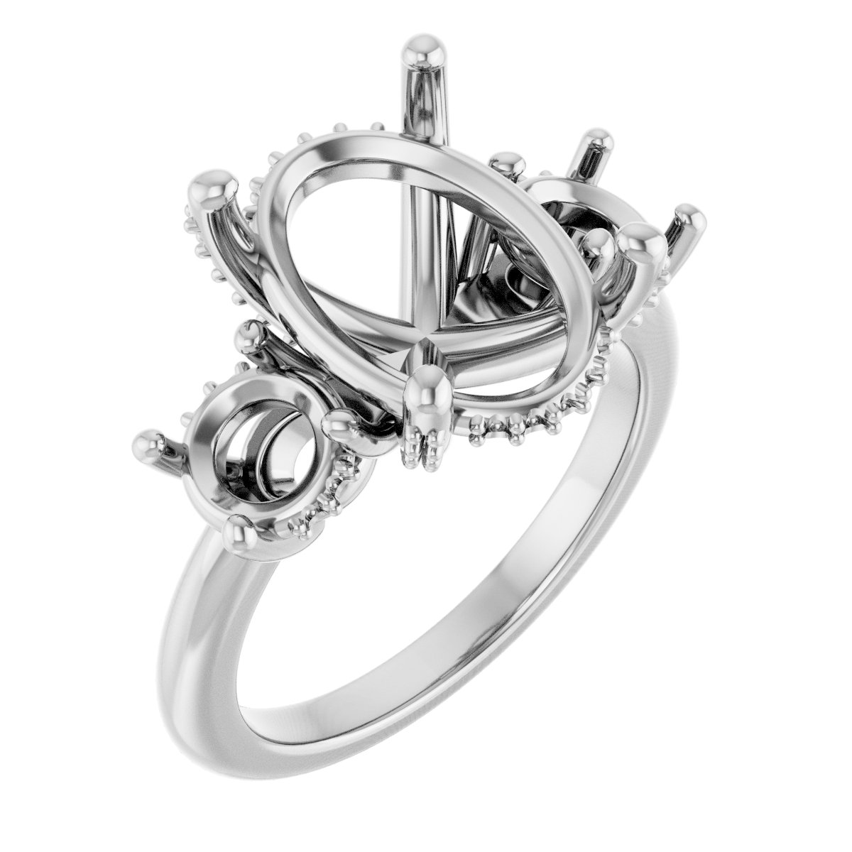 Hidden Halo-Style Engagement Ring