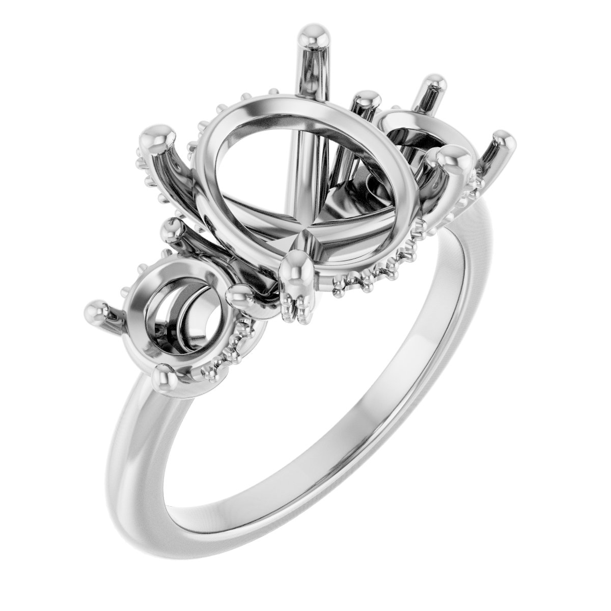 Hidden Halo-Style Engagement Ring
