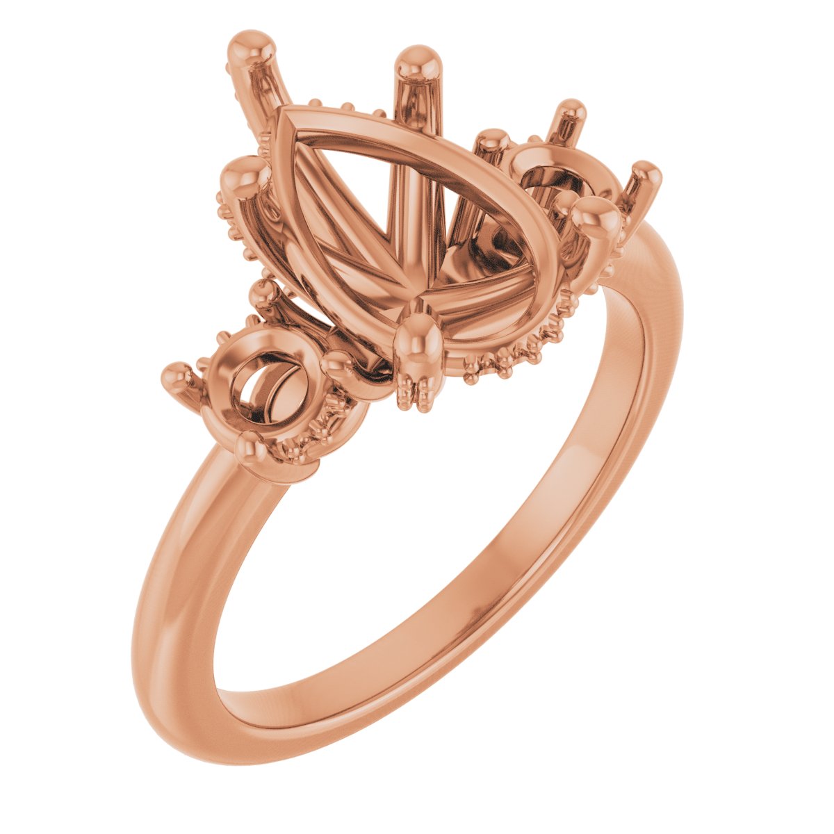 Hidden Halo-Style Engagement Ring