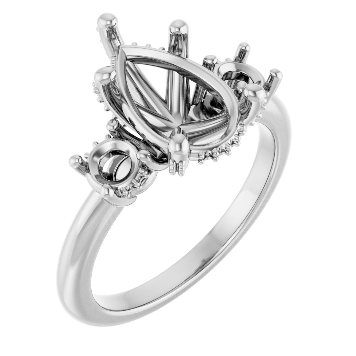 Hidden Halo-Style Engagement Ring