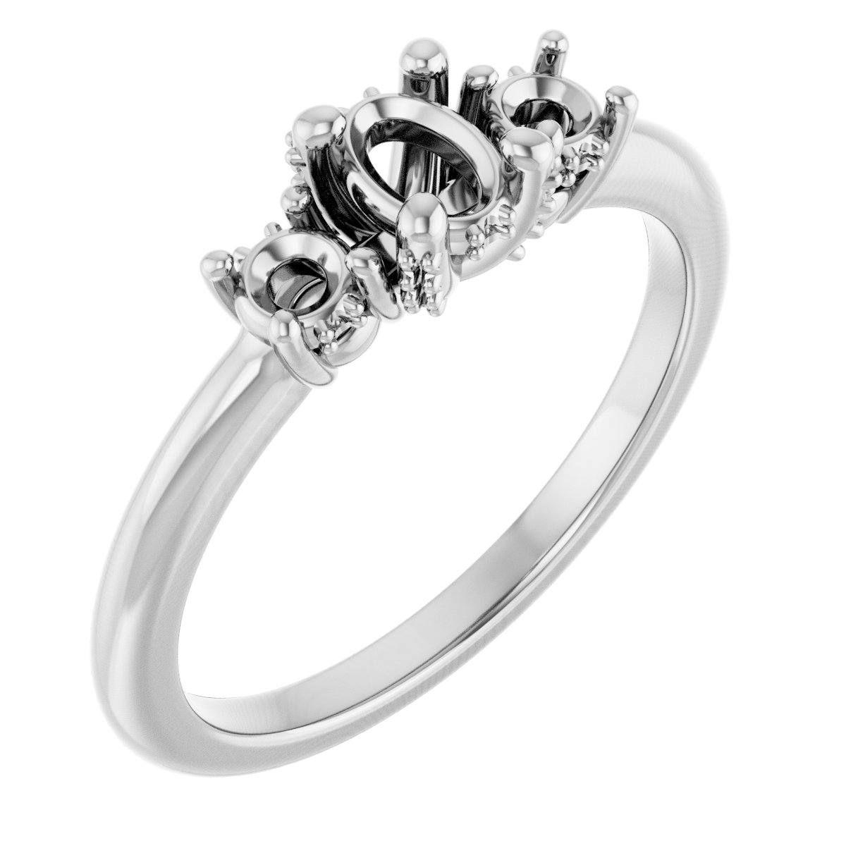 Hidden Halo-Style Engagement Ring