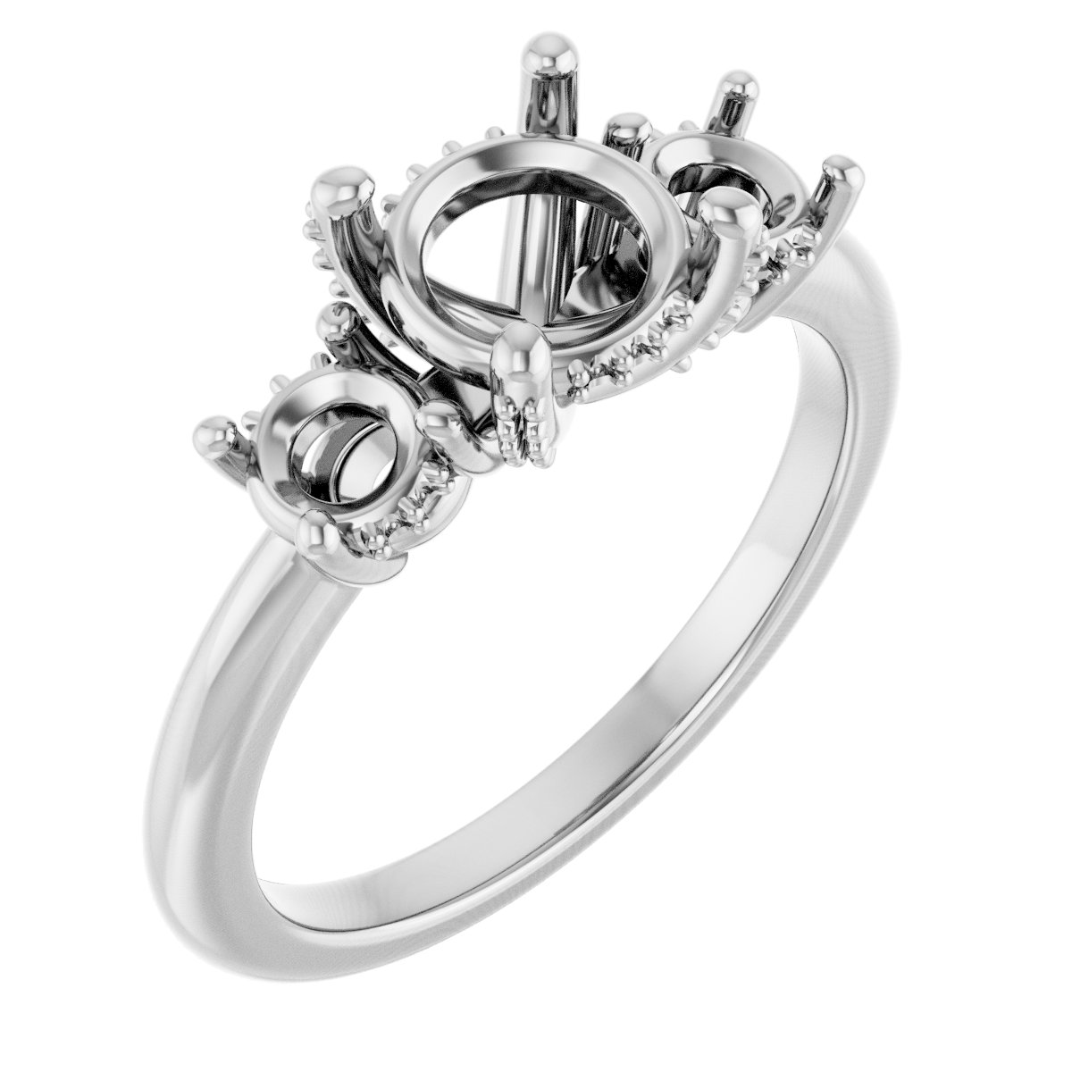 Hidden Halo-Style Engagement Ring