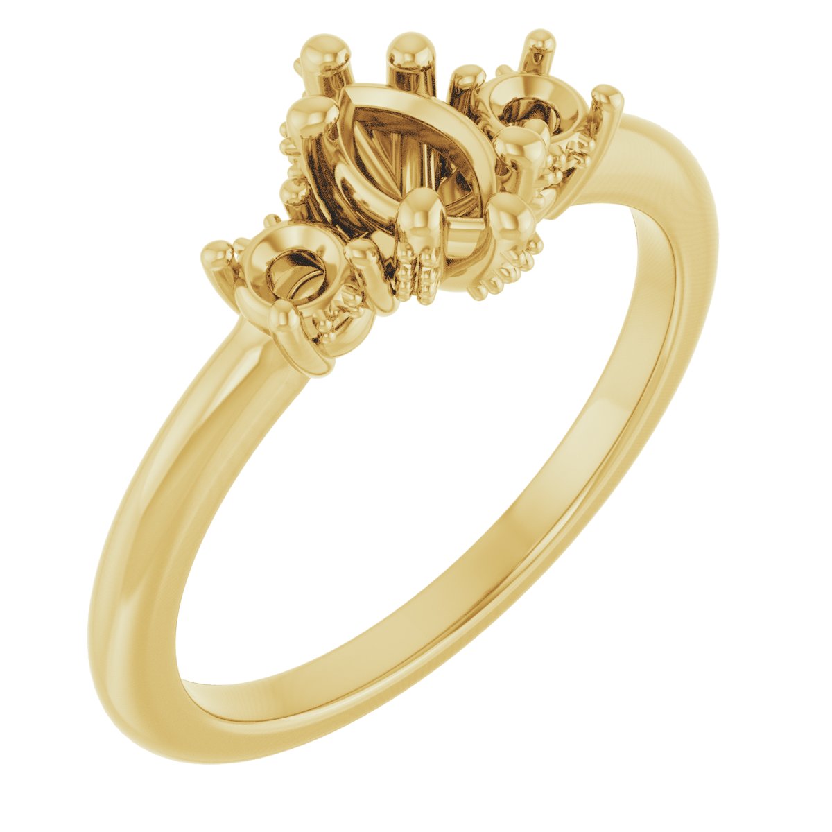 Hidden Halo-Style Engagement Ring