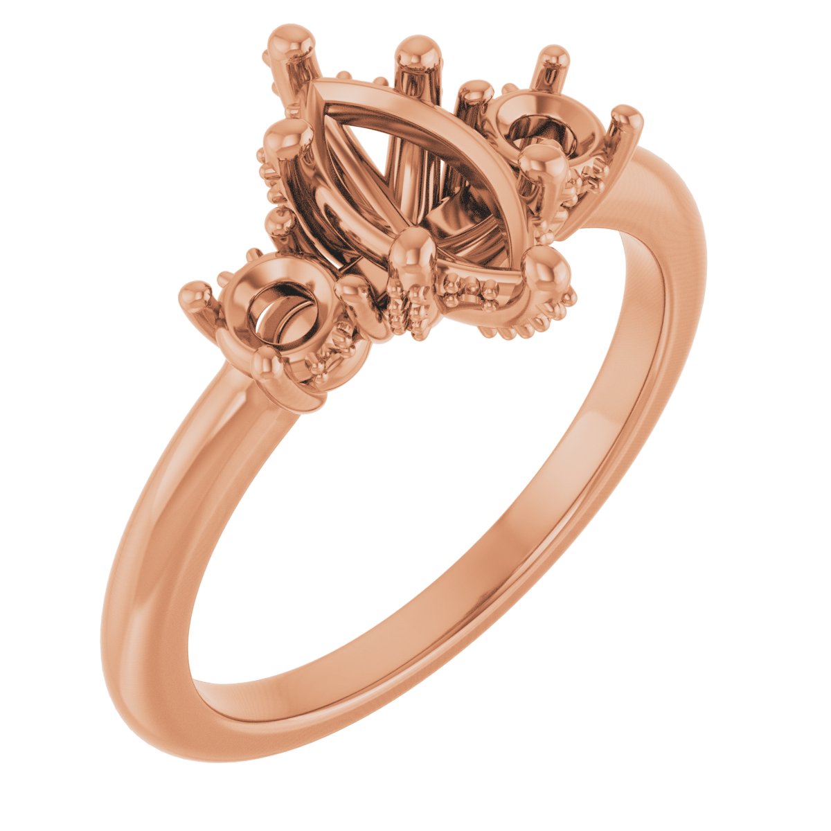 Hidden Halo-Style Engagement Ring