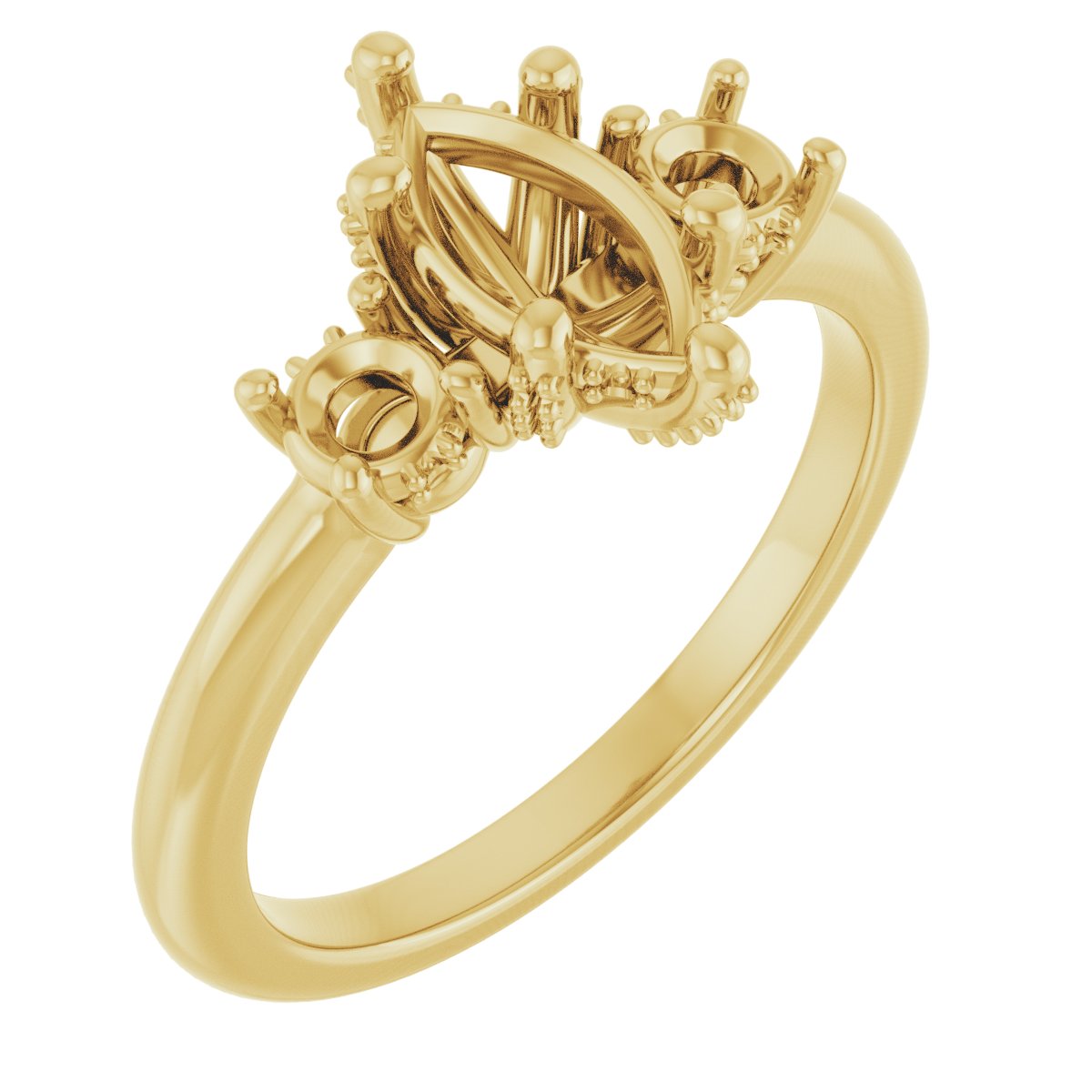 Hidden Halo-Style Engagement Ring