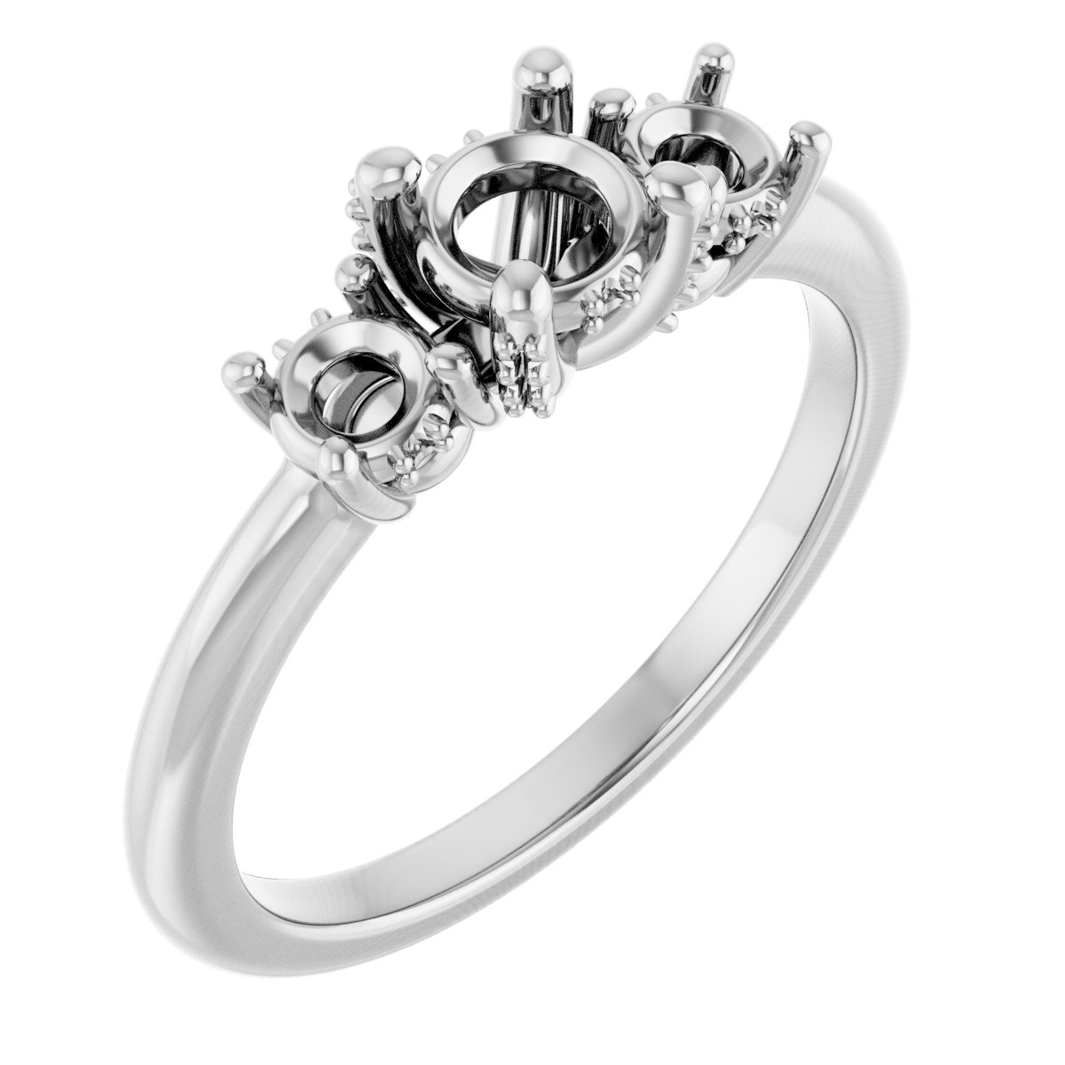 Hidden Halo-Style Engagement Ring