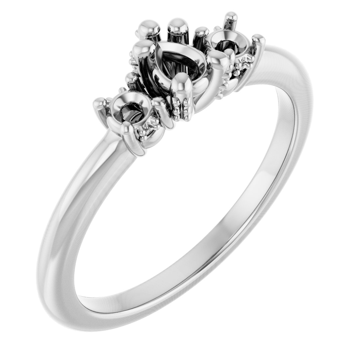 Hidden Halo-Style Engagement Ring