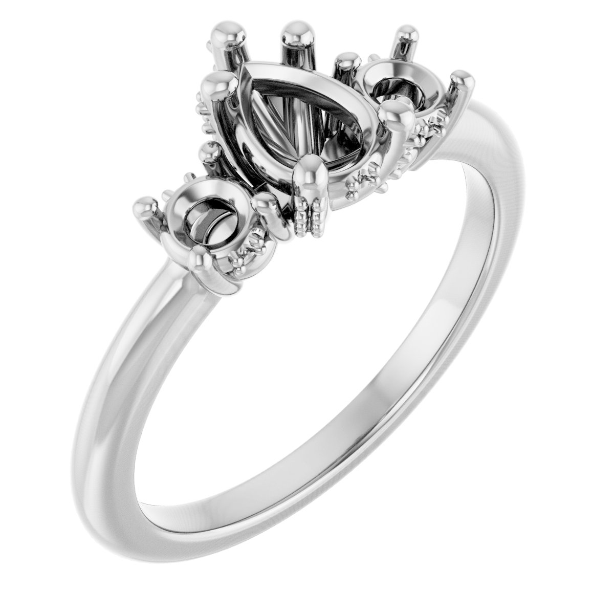 Hidden Halo-Style Engagement Ring